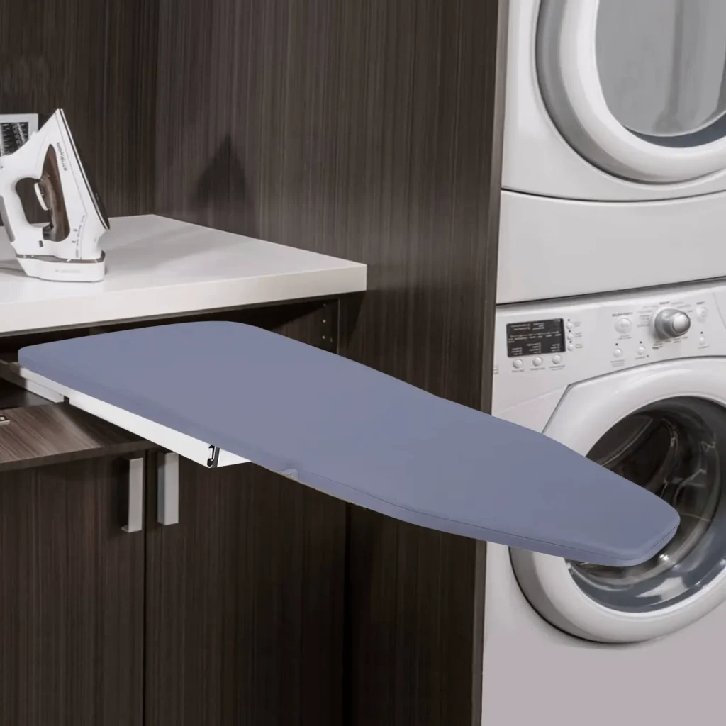 80cm retractable ironing board with pull-push cabinet storage design